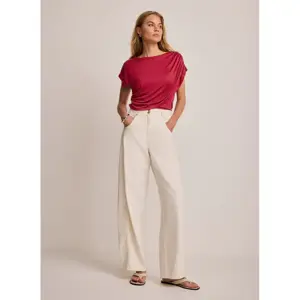 Mint Velvet Red Drape Detail Top